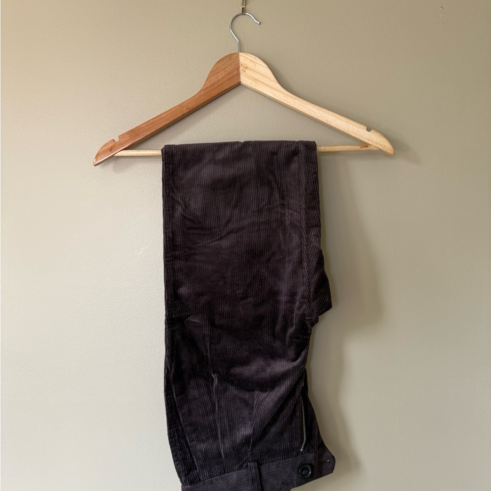 Babaton Dark Brown Corduroy Pants